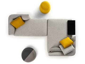COSY - Sectional fabric sofa by MDF Italia - view 3